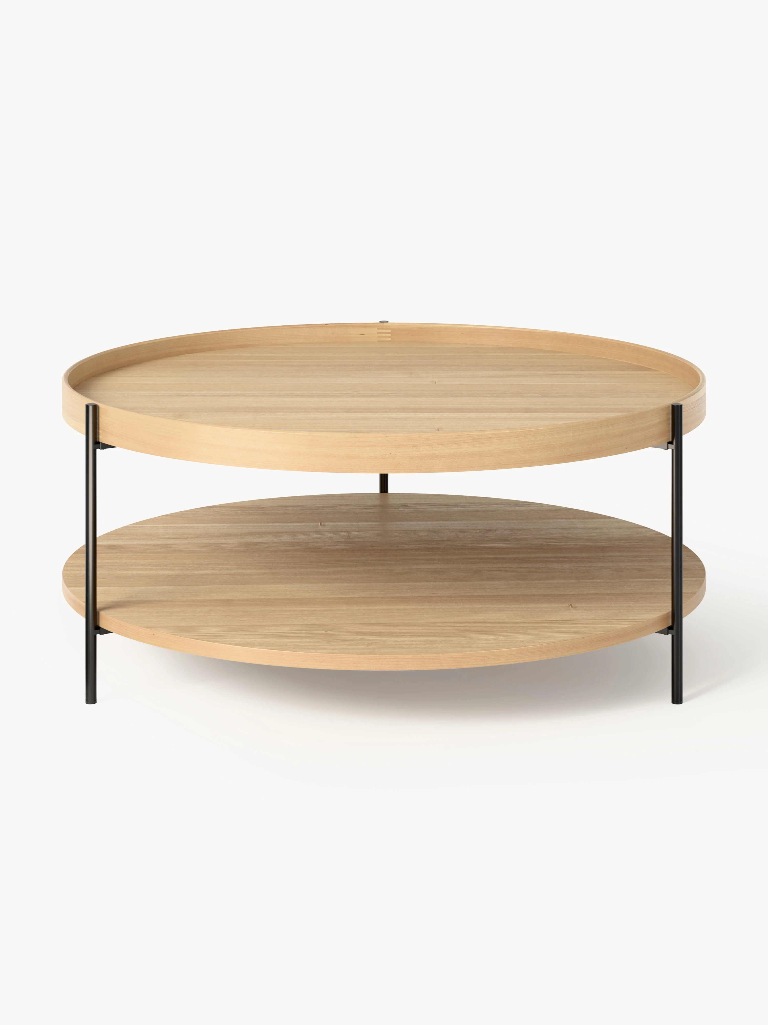 Runder Holz-Couchtisch Renee