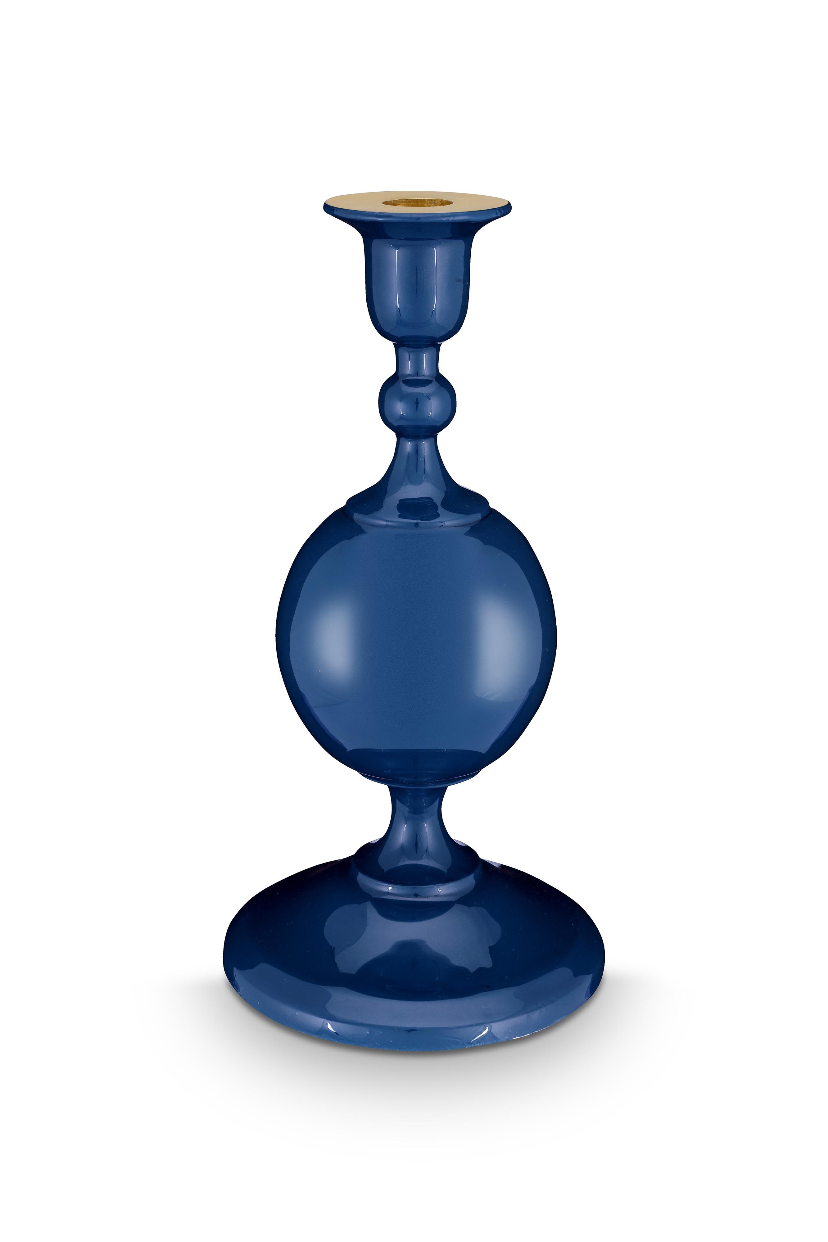 Pip Studio Kandelaar Sphere - Metaal - Navy - 24cm