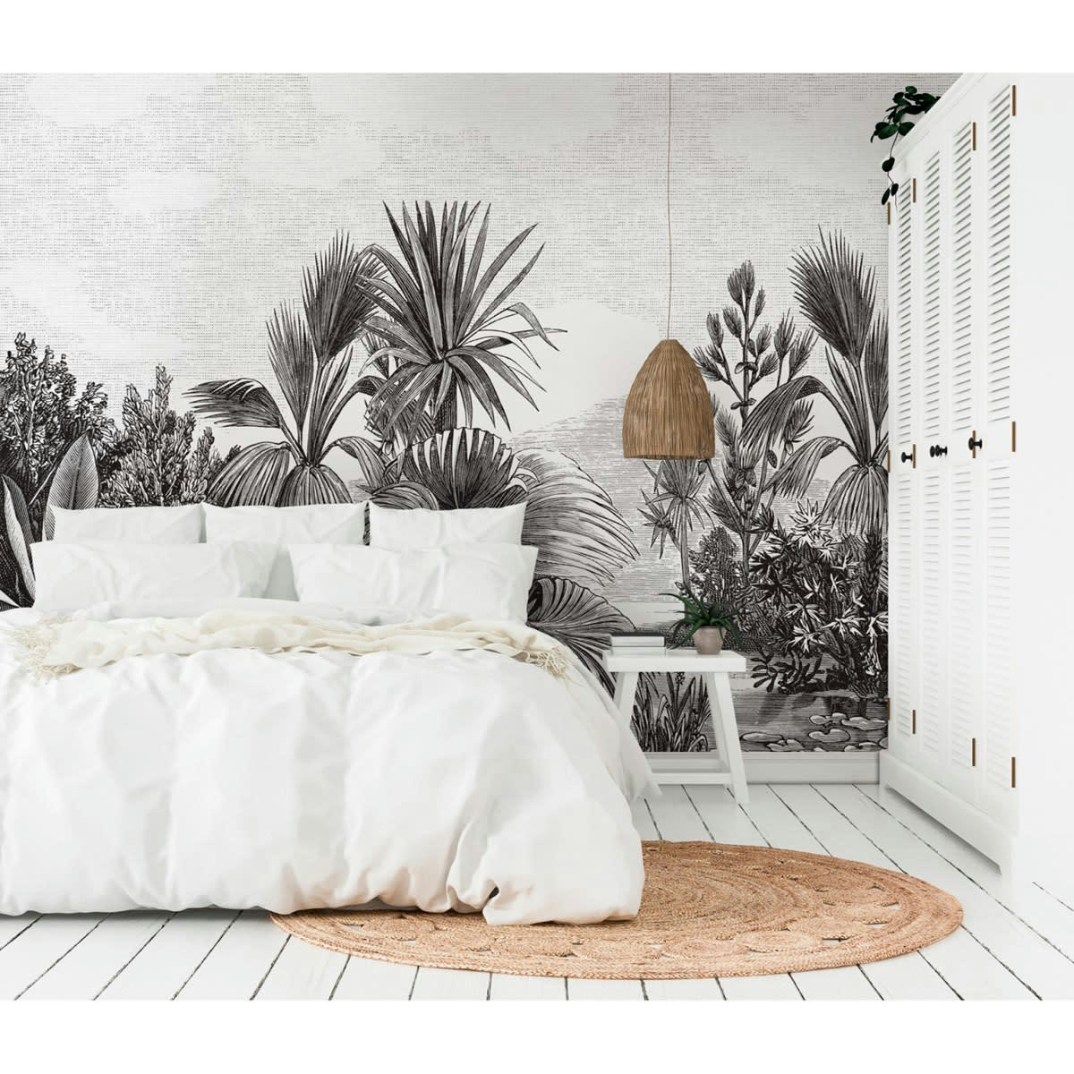 MADRAGUE - Papier peint panoramique motif imprimé Noir 480x280cm