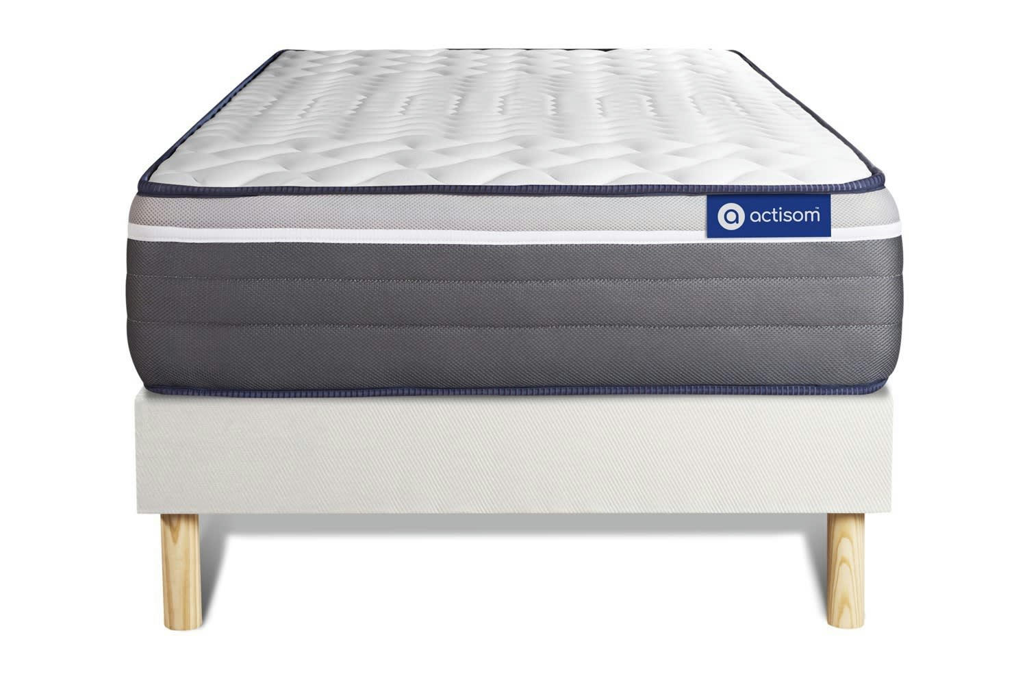 ACTILATEX PLUS - Ensemble 80x200 cm sommier kit blanc