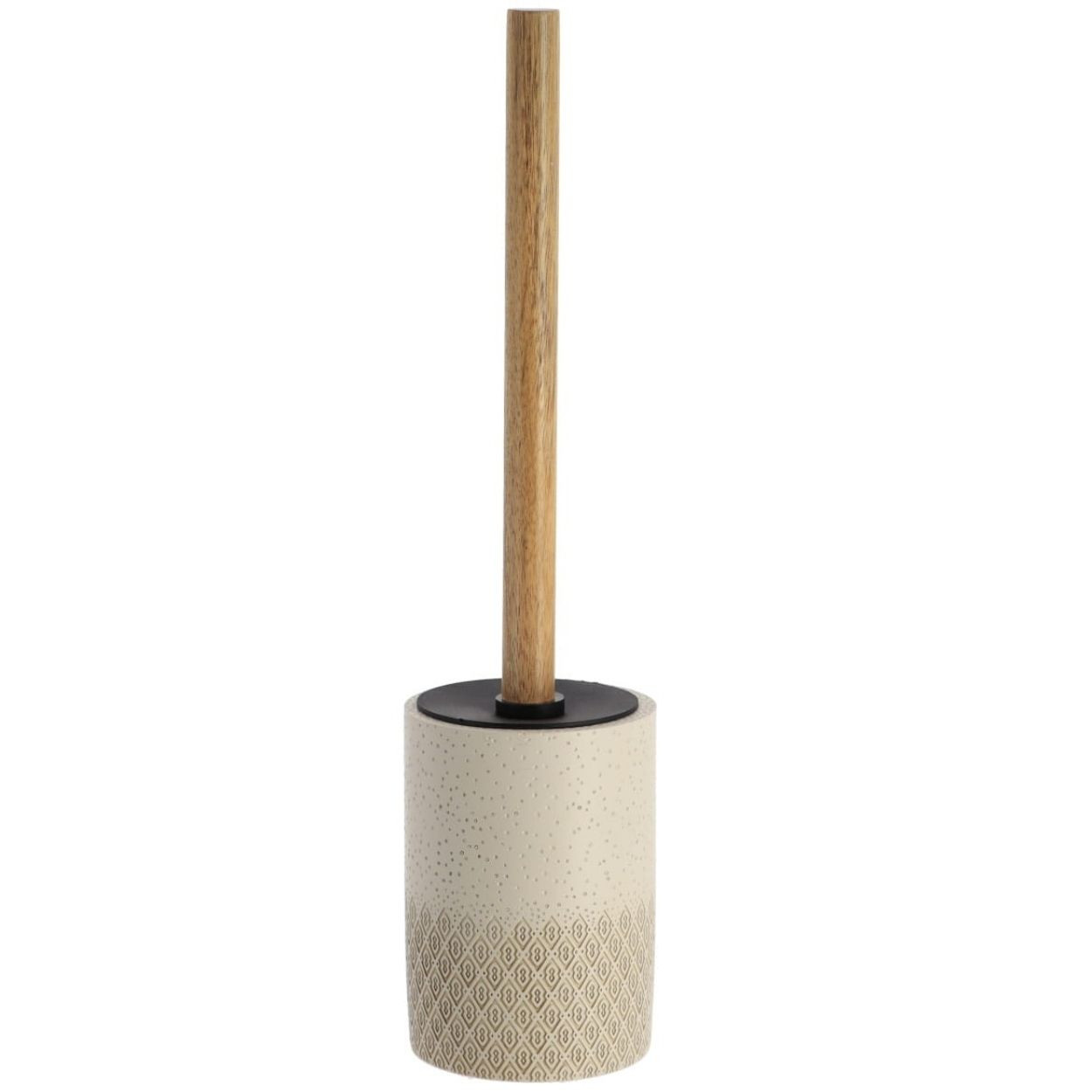 Szczotka toaletowa LAGO grawerowany rączka z akacji 38 cm