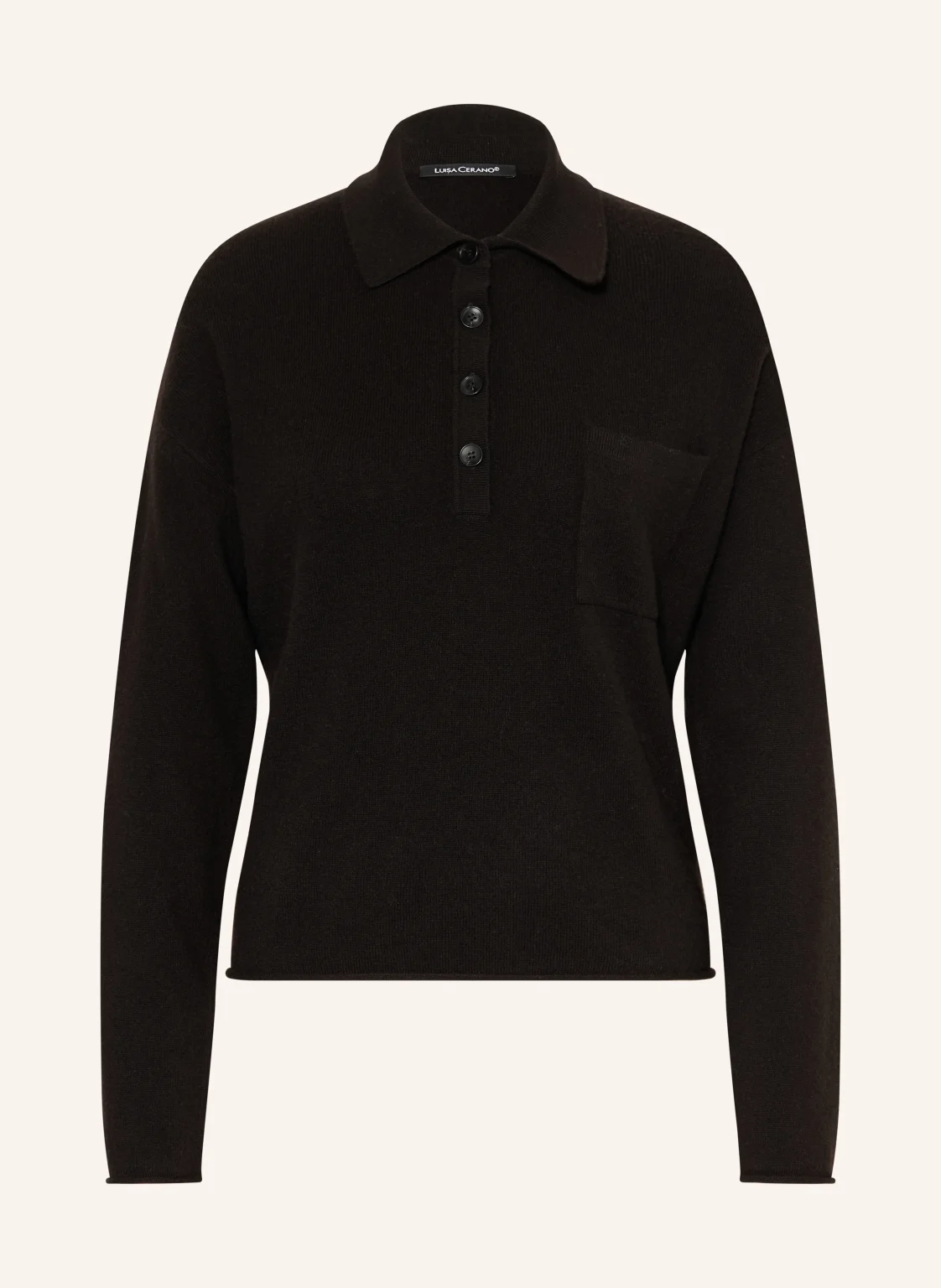 LUISA CERANO Strick-Poloshirt