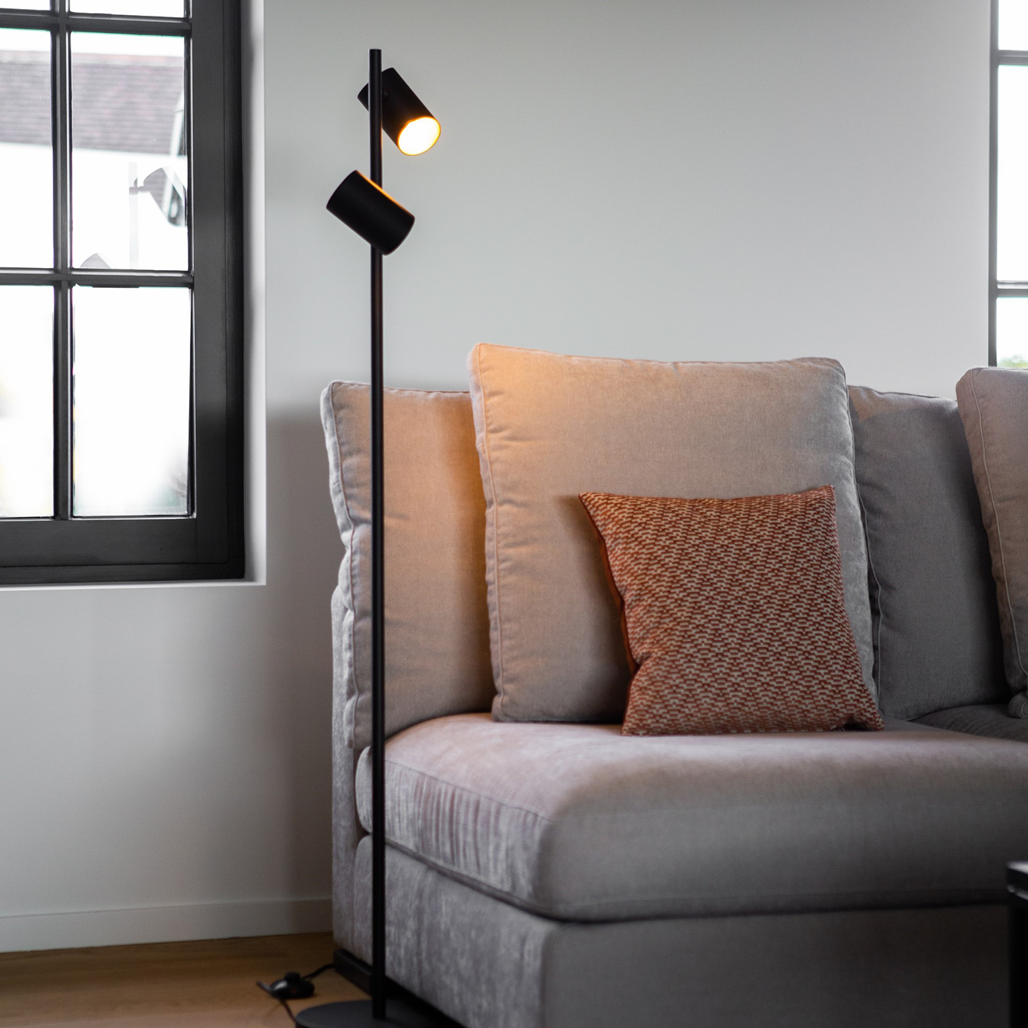 Atmooz Vloerlamp Kisoro Brons - Industriele Staande Lamp
