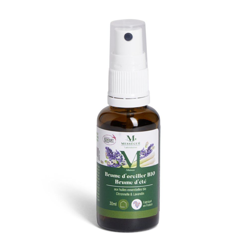 Brume d'oreiller bio Mességué citronnelle et lavandin 30ml