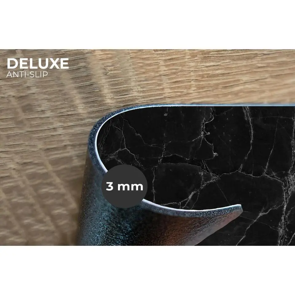 MuchoWow Placemat (6stuks) 45x30cm Zwart Marmer