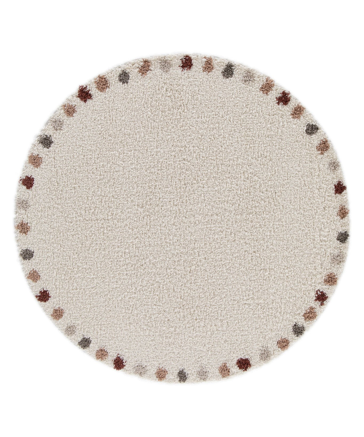 AFK Living vloerkleed DOTS - zeer zacht - beige - 160 x 160 cm