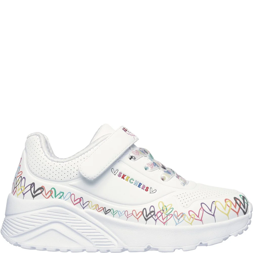 Skechers Uno Lite Heart Craze Trainers