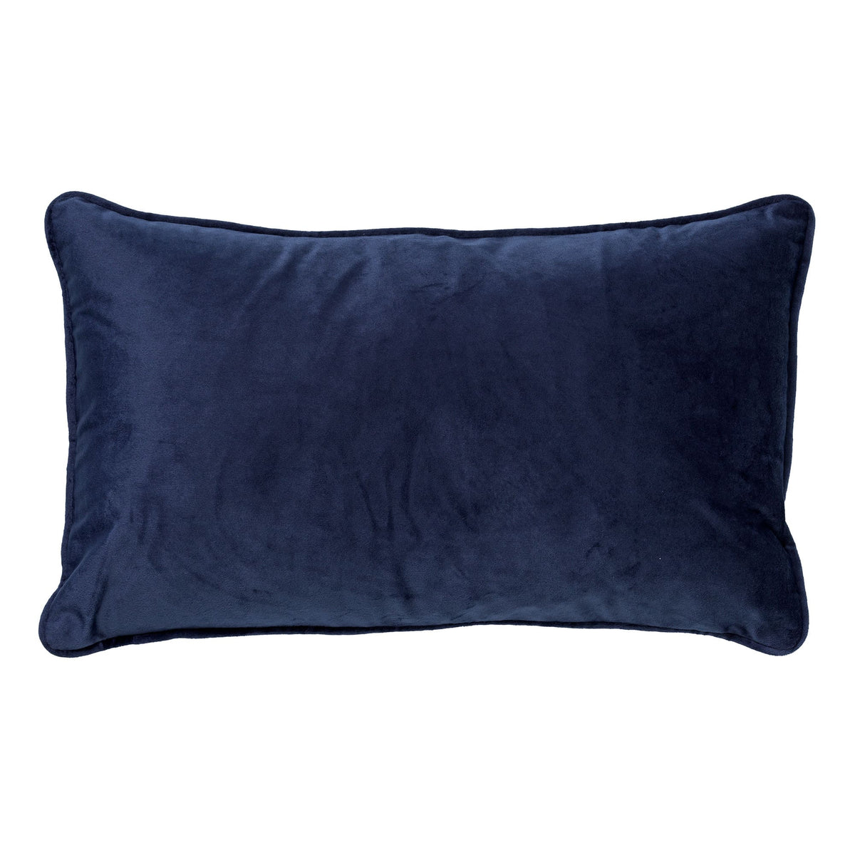 FINN - Sierkussen 30x50 cm - velvet - lendekussen - Insignia Blue - donkerblauw