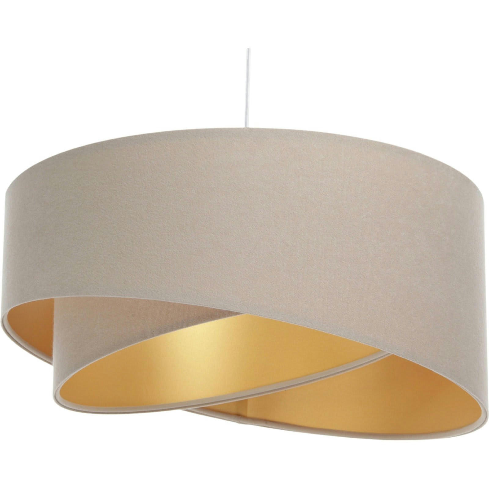 GALAXY ECO - Suspension Tissu Beige 45x45x21 cm