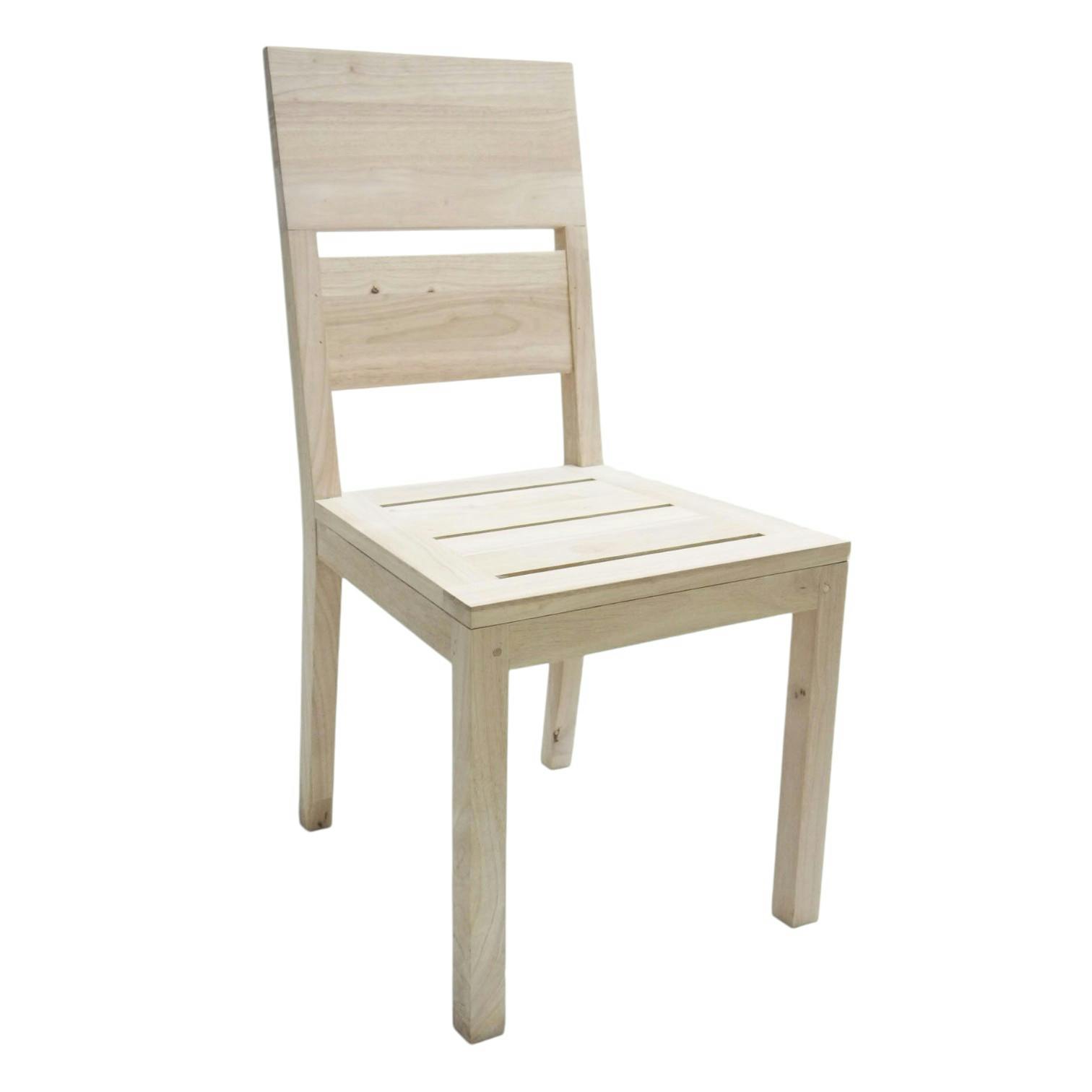 Chaise Hévéa 52x45x95cm OLGA