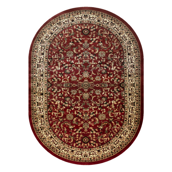 Dywan ROYAL ADR owal wzór 1745 bordo 150x250 cm