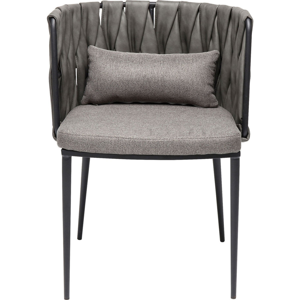 Kare Design Stoel met armleuningen Cheerio grijs