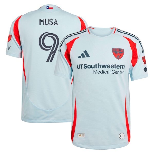 Petar Musa FC Dallas adidas 2025 The Inferno Kit Authentic Player Jersey - Light Blue