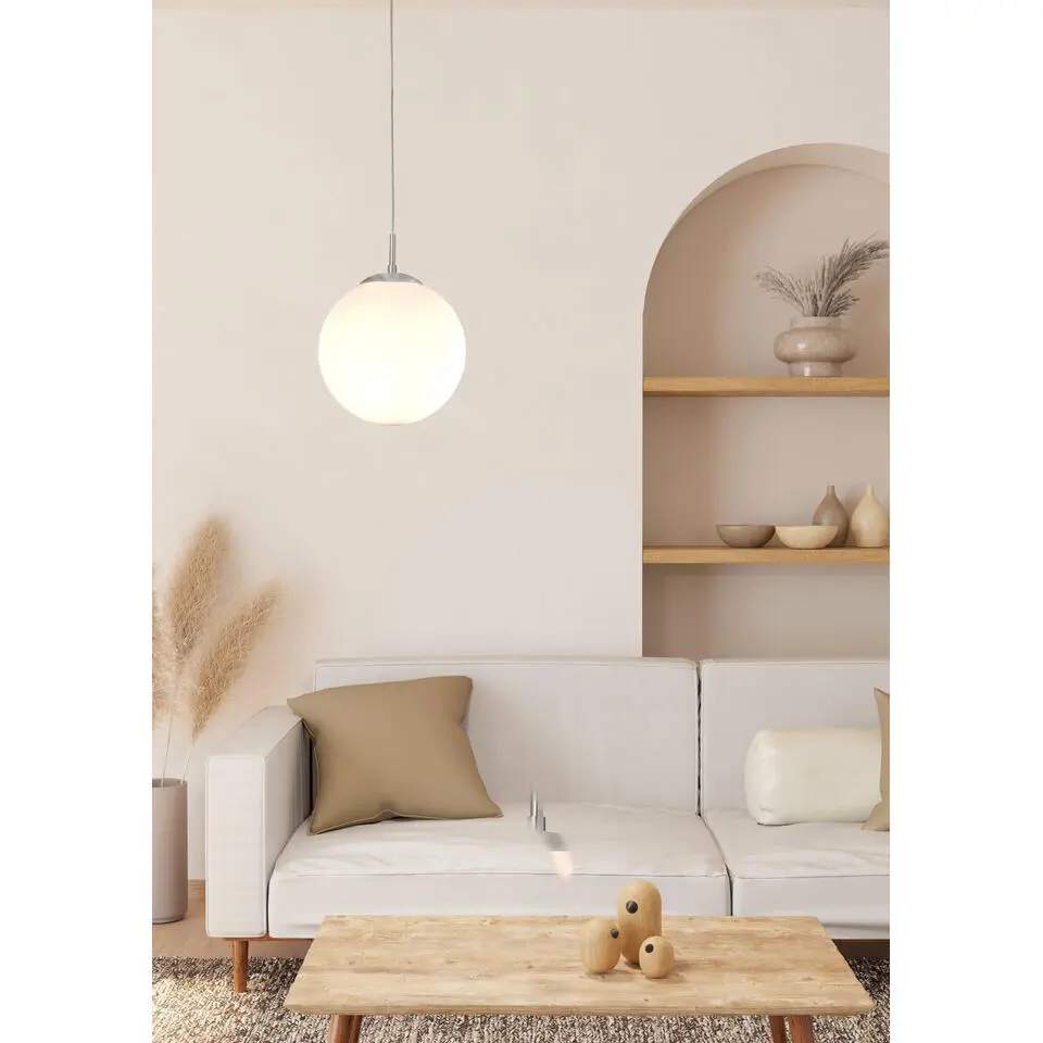 EGLORondoHanglamp-E27-&Oslash;30cm-Grijs/Wit