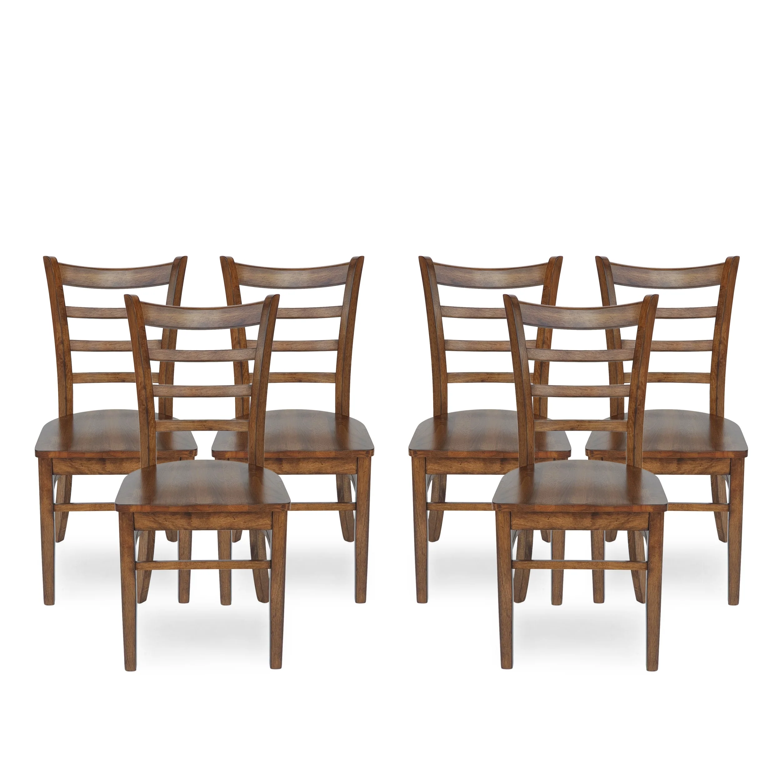 Prestage Rubberwood Dining Chairs (Set of 6) by Christopher Knight Home