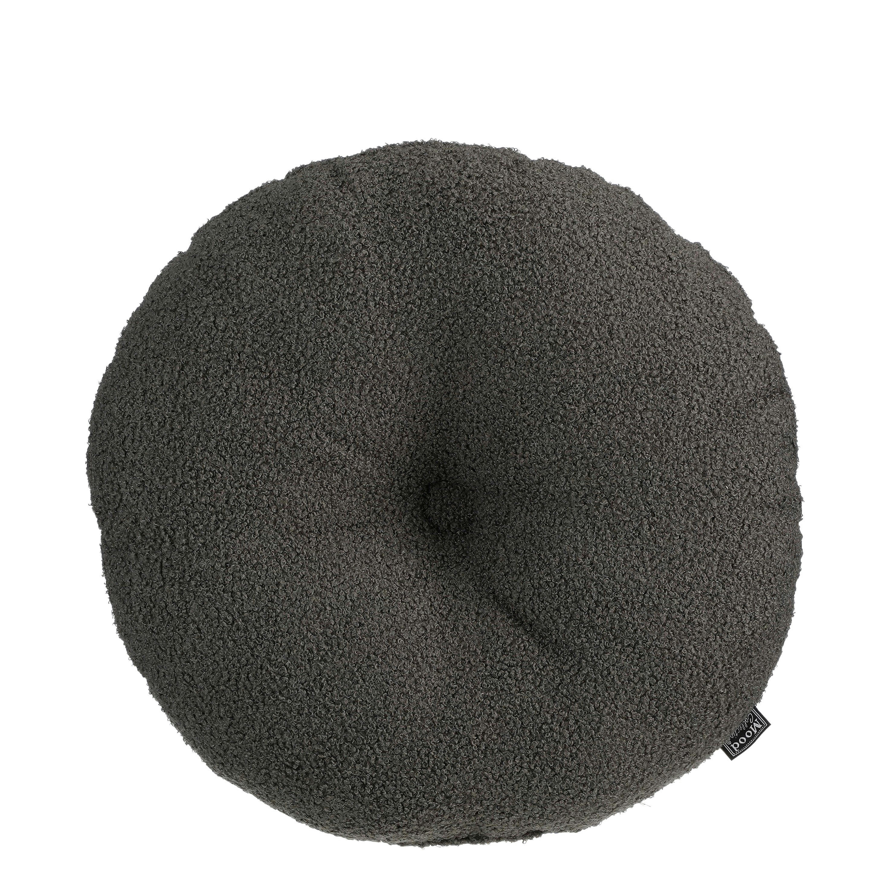 NADINE - Coussin en polyester recyclé marron D40