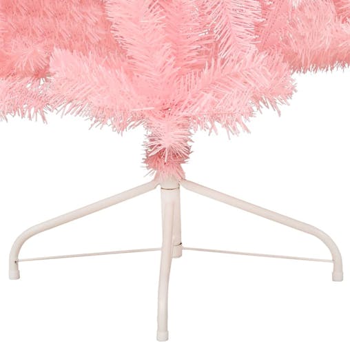 NNEVL Artificial Half Christmas Tree with Stand Pink 180 cm PVC