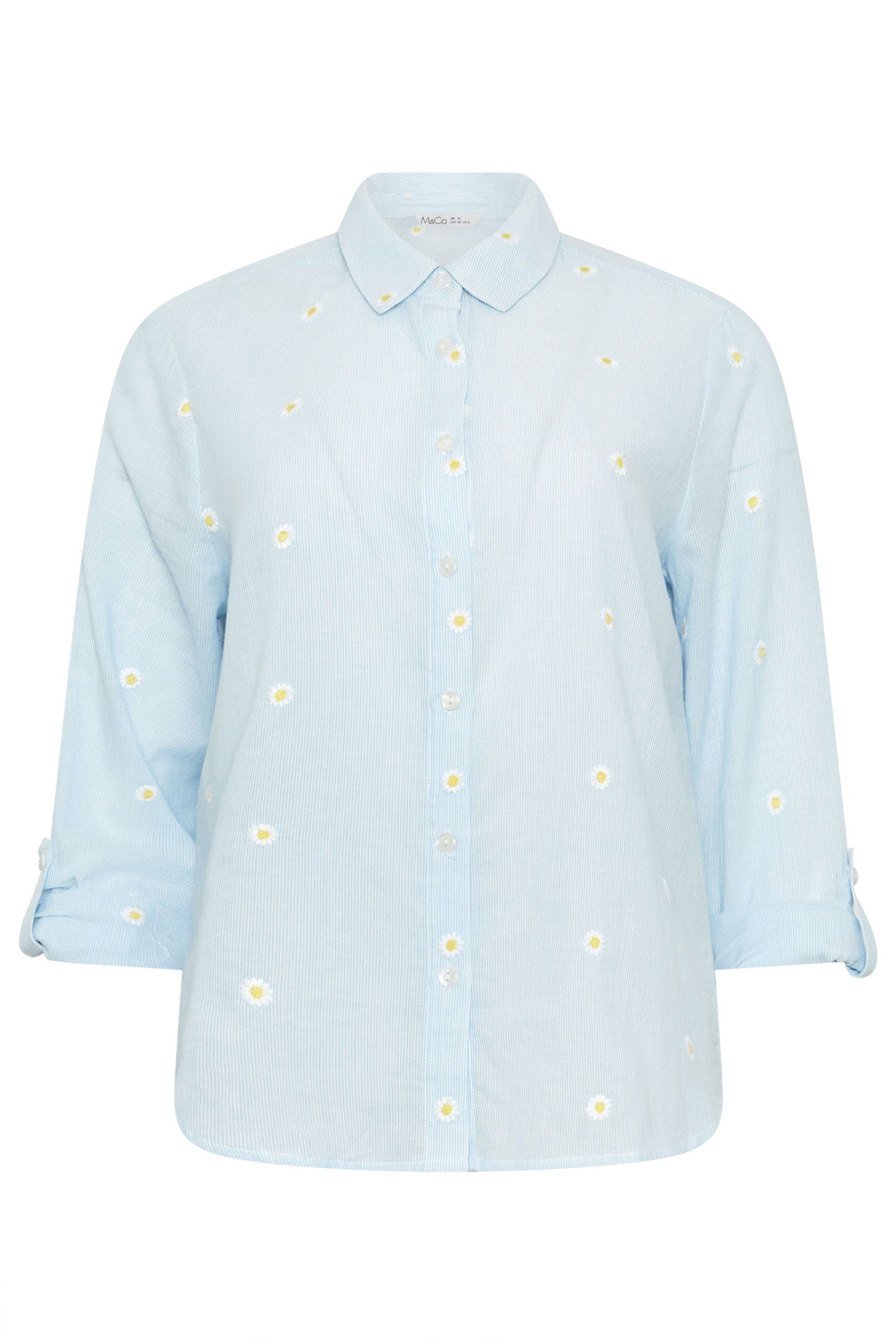 M&Co Daisy Embroidered Shirt