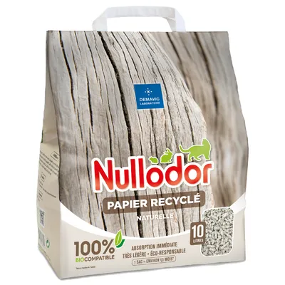 Nullodor Paper Recyclé Cat Litter