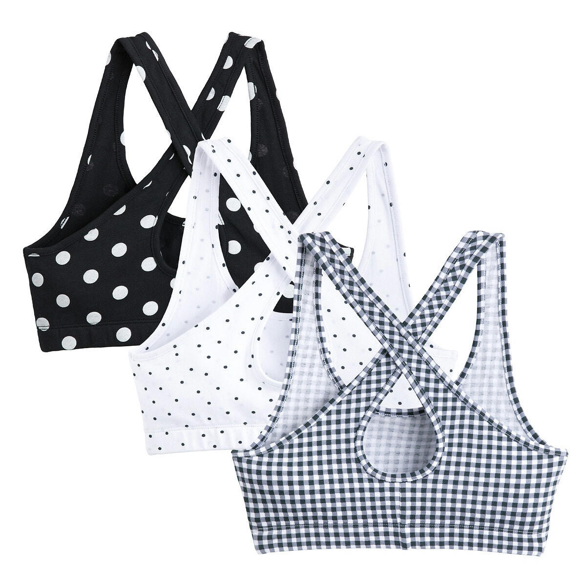 Lot de 3 brassières imprimées