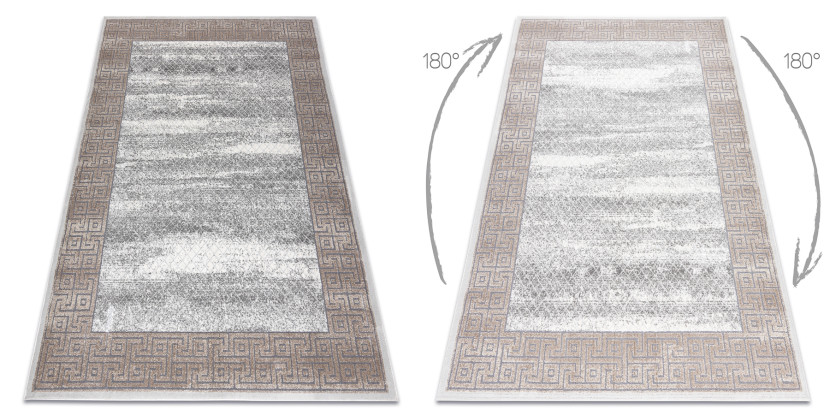Dywan NOBLE nowoczesny1512 67 Ramka, grecki vintage 80x150 cm
