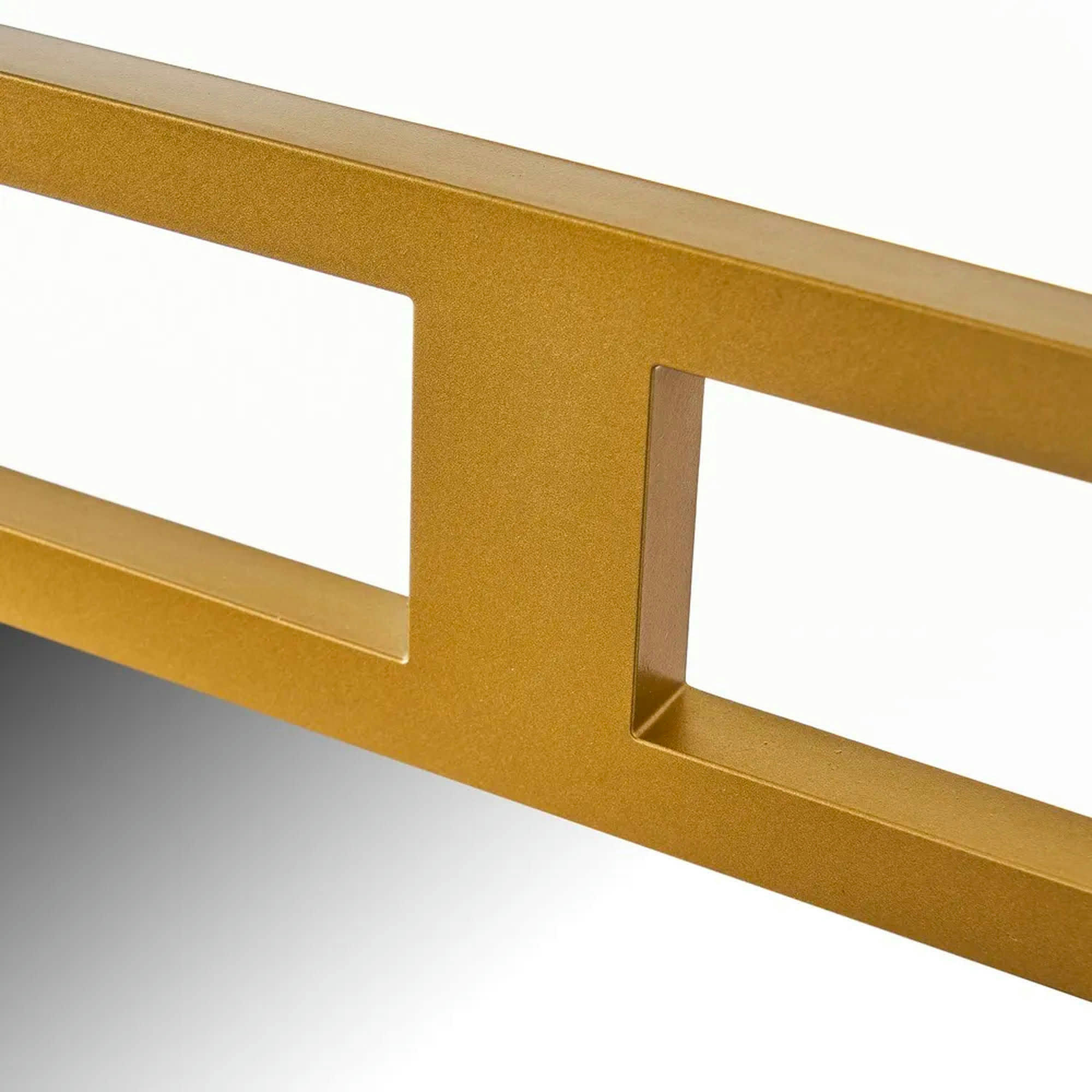 - Miroir mural carré plastique doré 40x1.2x40cm