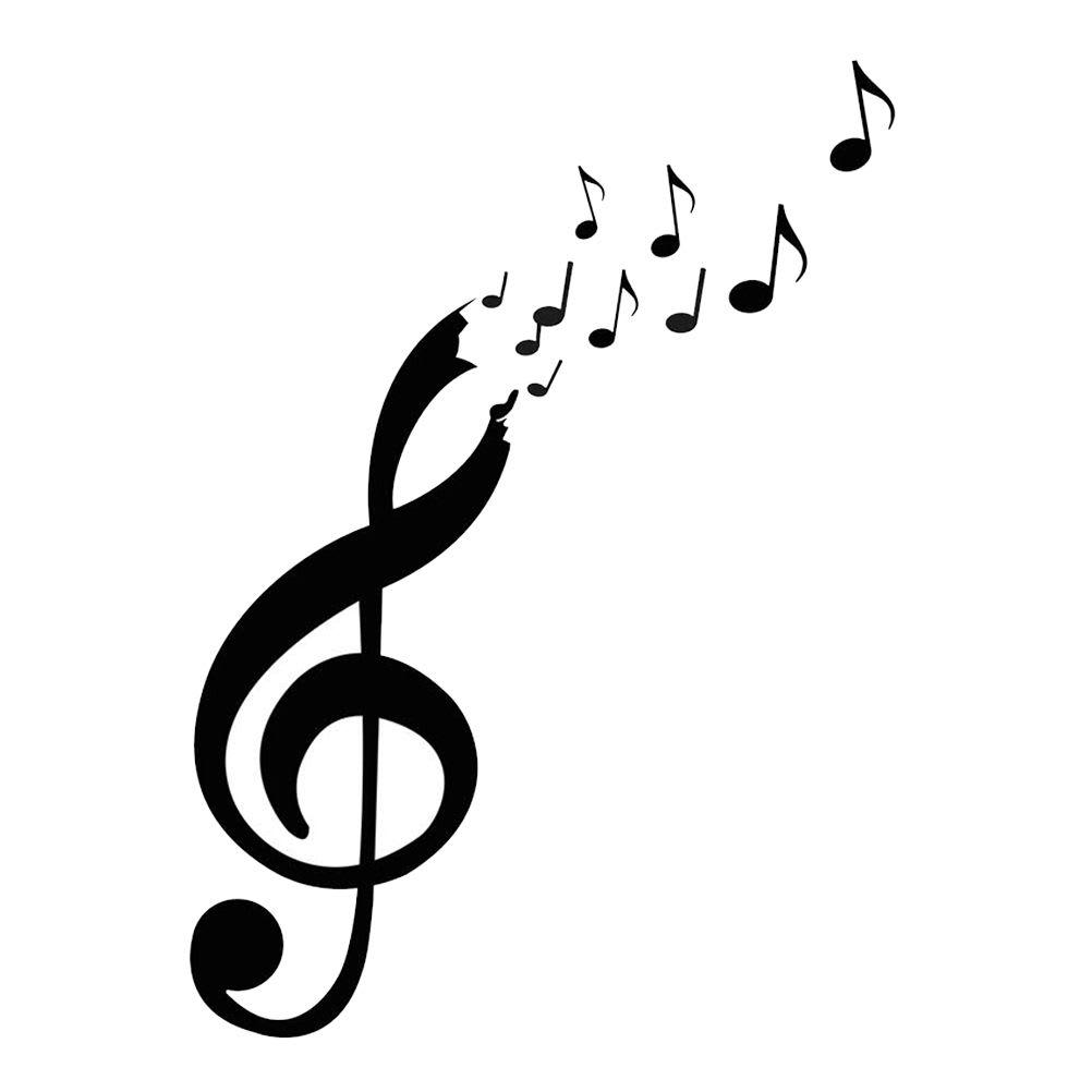 CLÉ DE SOL - Stickers muraux clé de sol 61x44cm