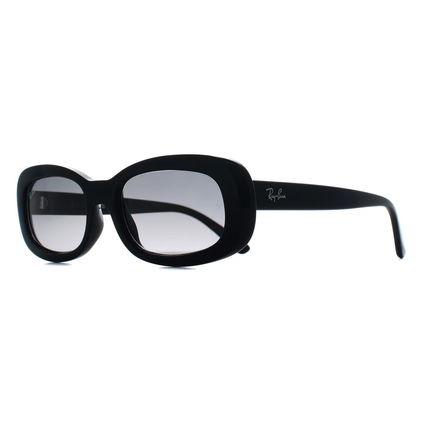 Ray-Ban Oval Black Grey Gradient Polarized RB2221