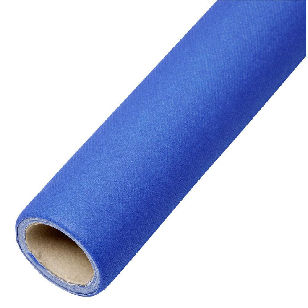 Nappe en papier voie sèche effet tissu bleu nuit 4m
