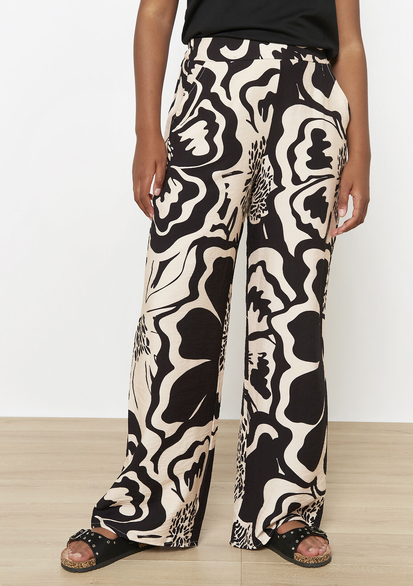 Wijde broek met print
