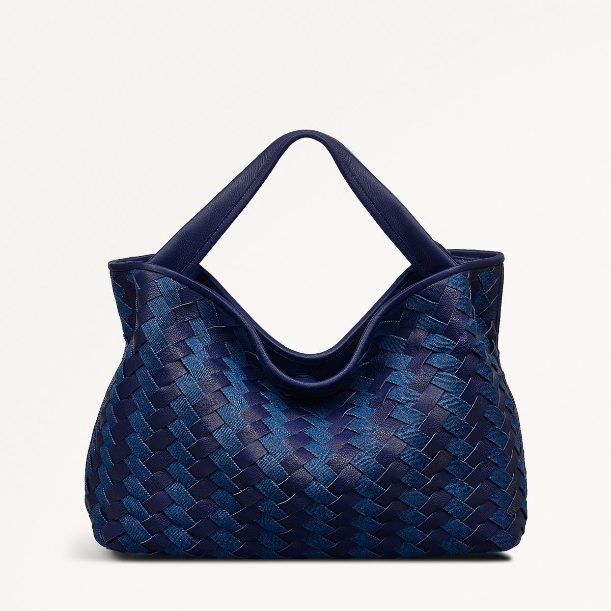 Devonshire Row - Denim Large Open Top Grab Bag - RHE10301