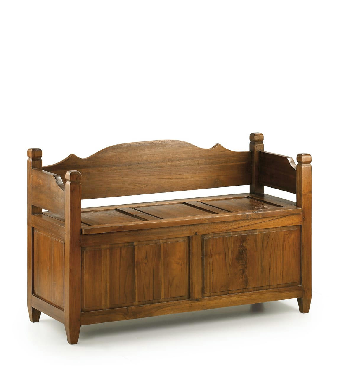 - Banc avec coffre de rangement en mindi marron L110