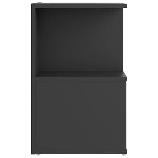 NNEVL Bedside Cabinets 2 pcs Grey 35x35x55 cm Chipboard