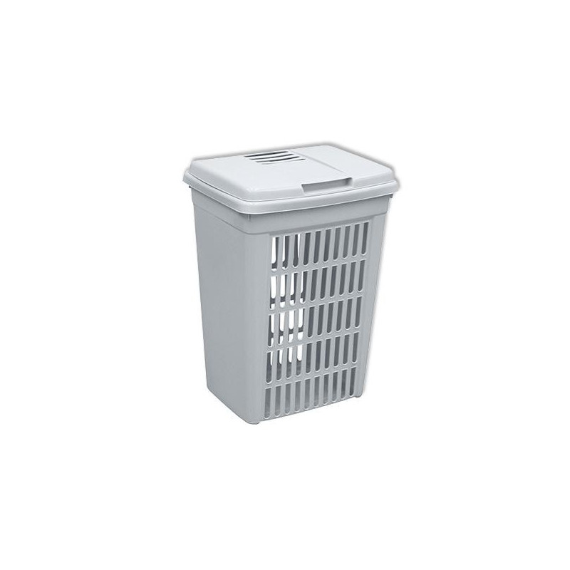 Panier à linge Lingo gris 60 L