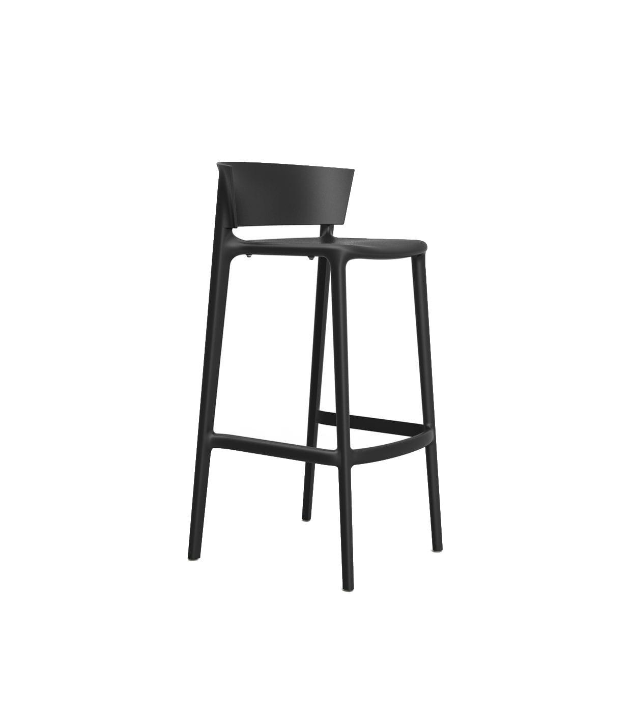 AFRICA - Tabouret de bar  Plastique rouge Hauteur 85 cm