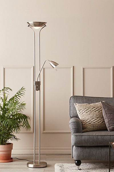 Lampadaire E27 35W, 2 sources lumineuses, variateur - Markslöjd - Detroit