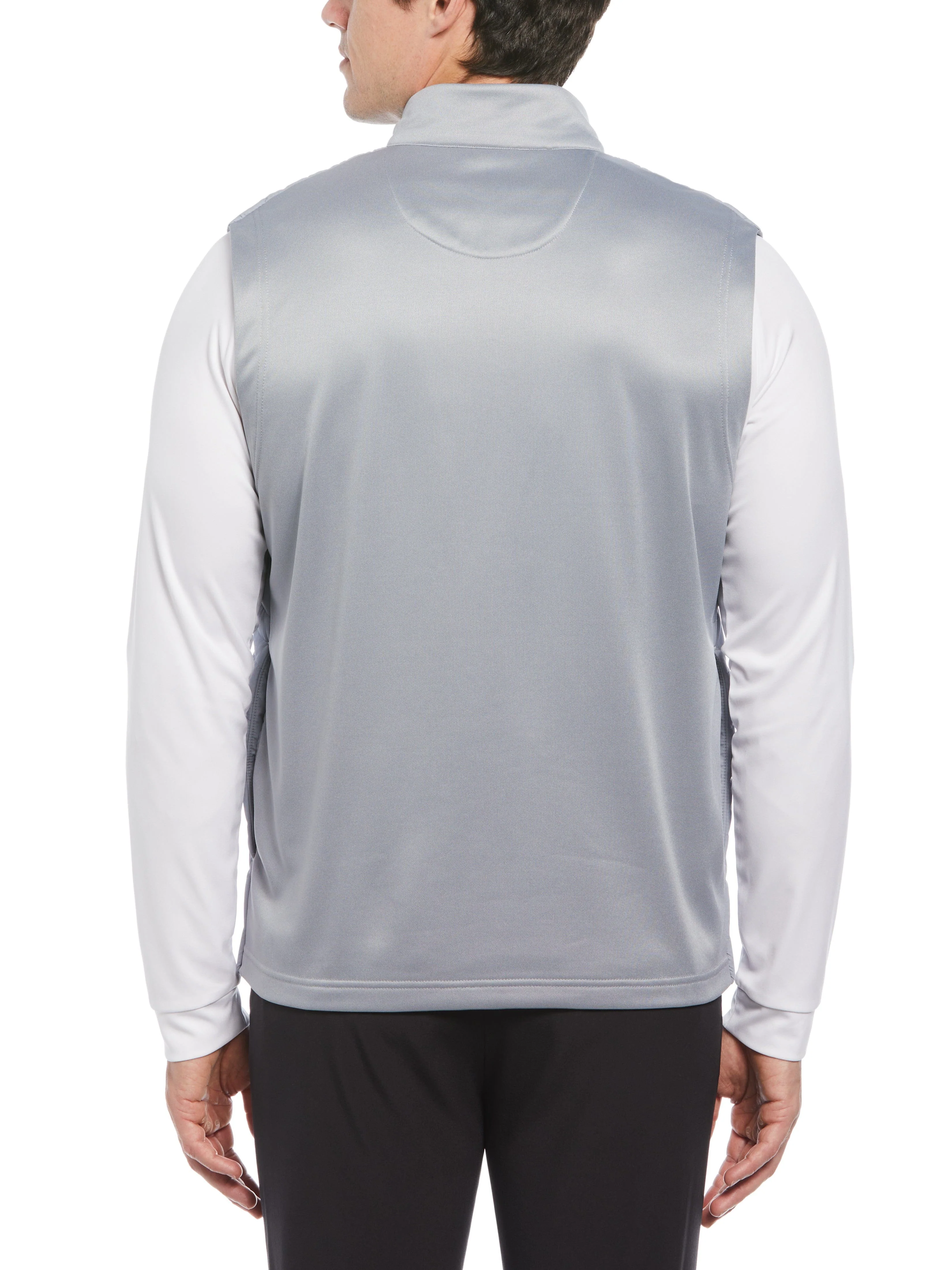 Mens Quilted Full Zip Puffer Golf Vest