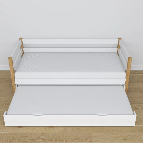 Drewniane łóżko sofa z szufladą na materac N01