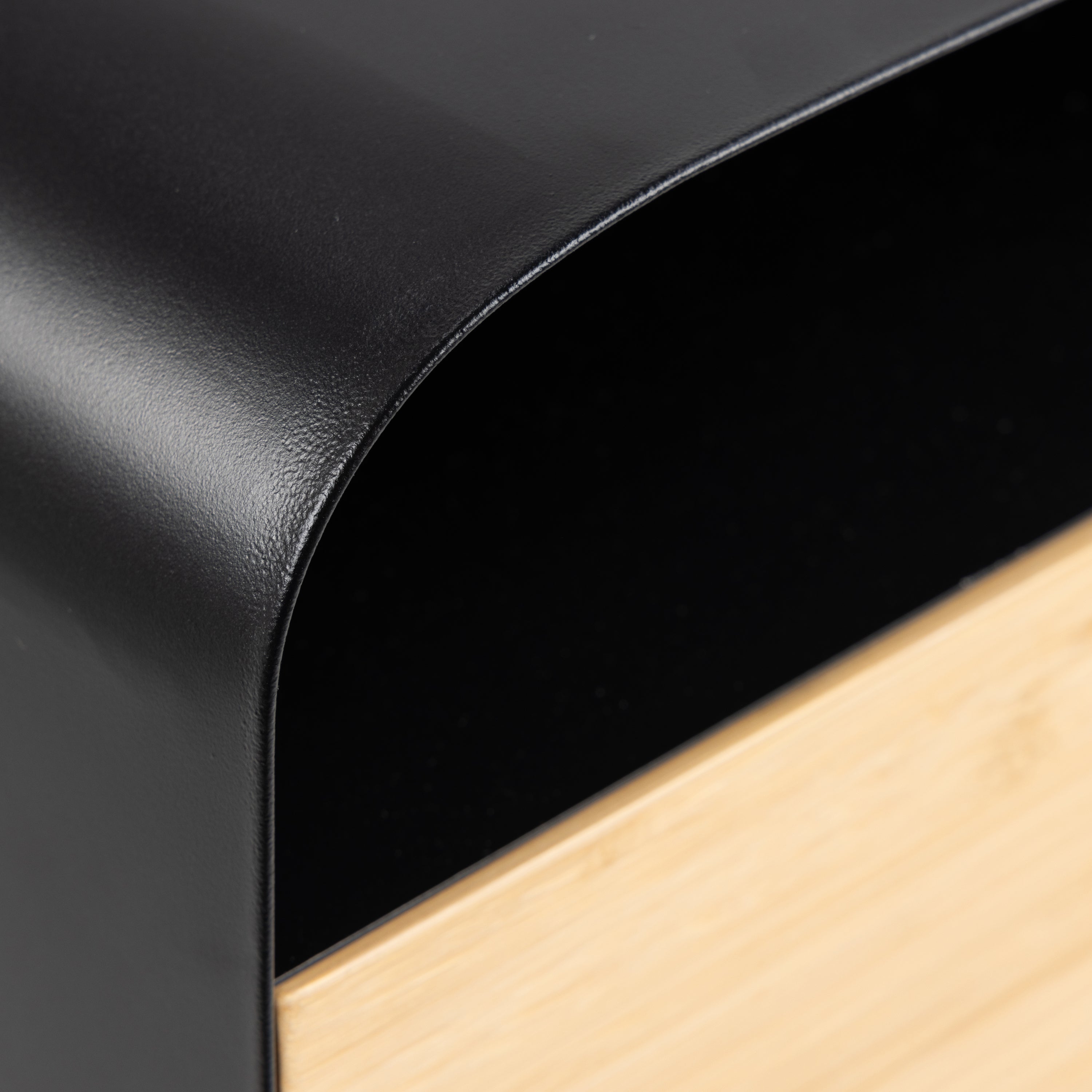 by fonQ basic Box Nachtkastje B 35 cm - Zwart/Bruin