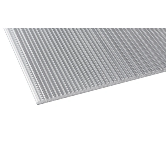 Hohlkammerplatte, LxBxH: 2500 x 980 x 16 mm, klar