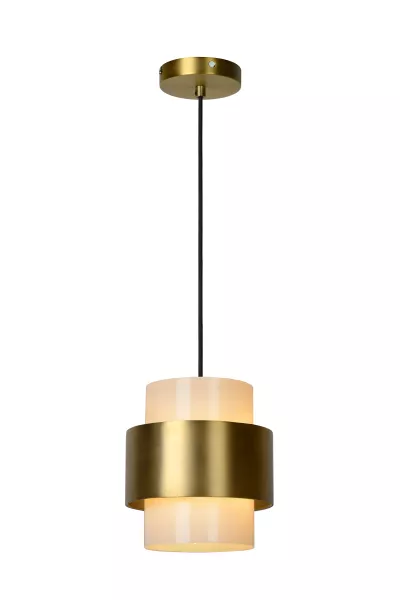Lampa wisząca mosiężno-złota-biała FIRMIN 1xE27x40W Lucide