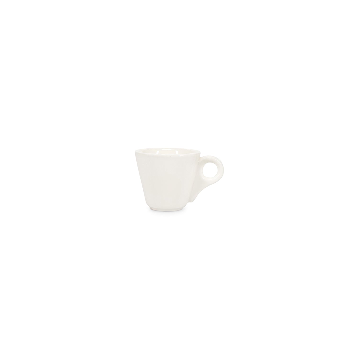 Bonbistro - Mokkakop 8cl wit Barista - Set van 6