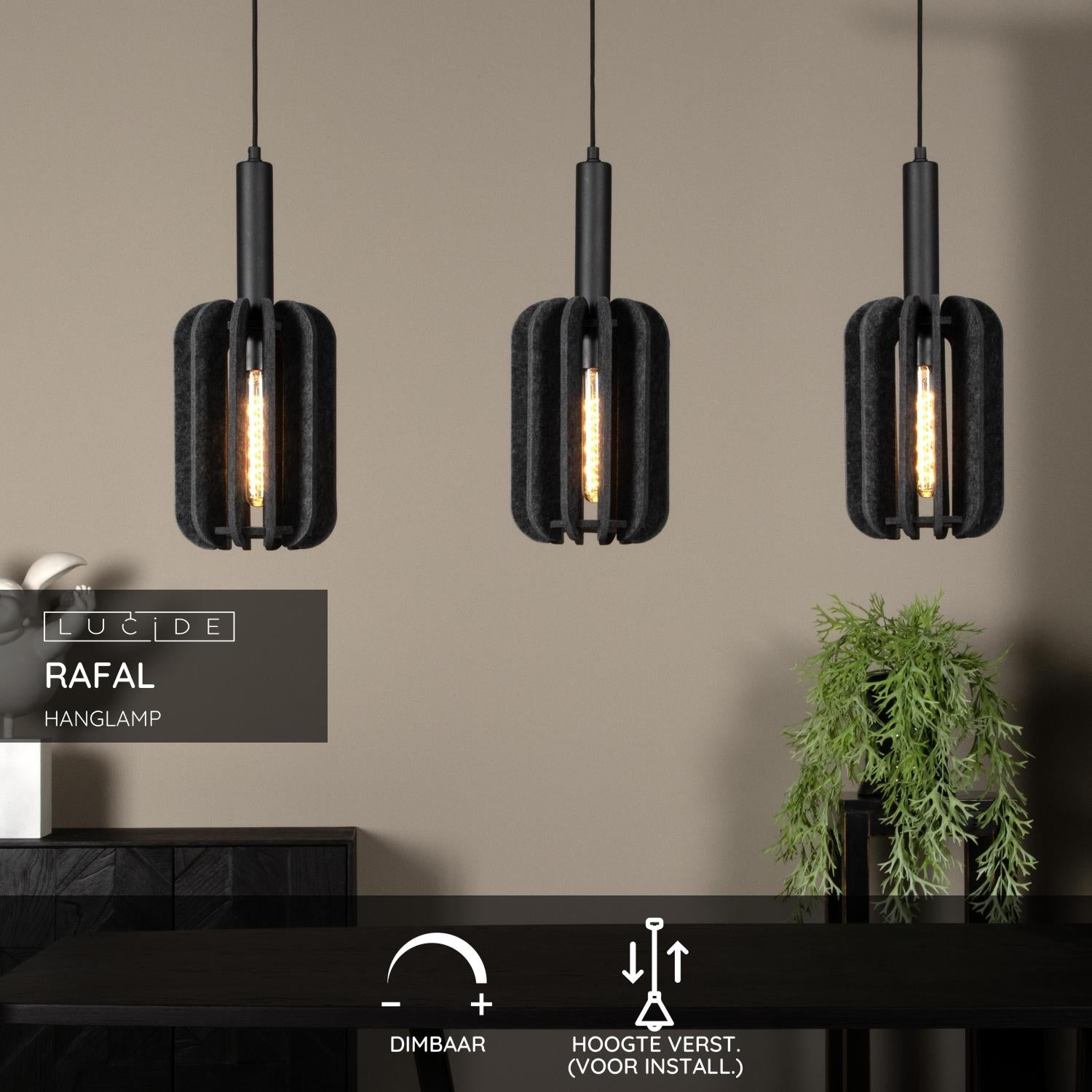 Lucide RAFAL Hanglamp - Grijs