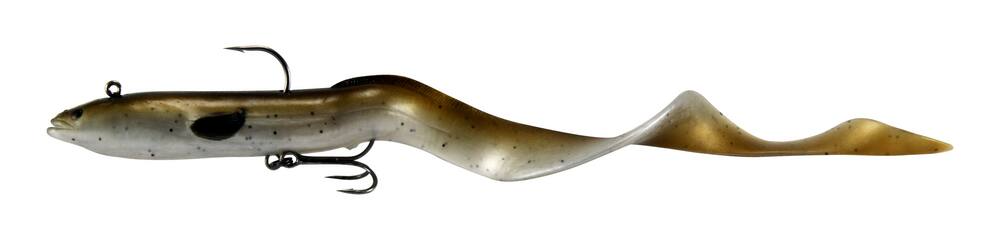 Savage Gear 3D Real Eel Pre-Rigged Bait, 12-in