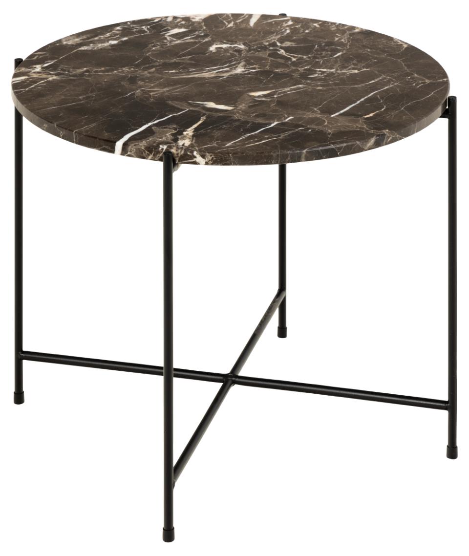 Rebellenclub Bijzettafel Kosta - Ø52 cm - Bruin