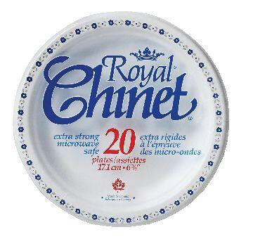 Royal Chinet Disposable Dessert paper Plates, 6.75-in, 20-pk