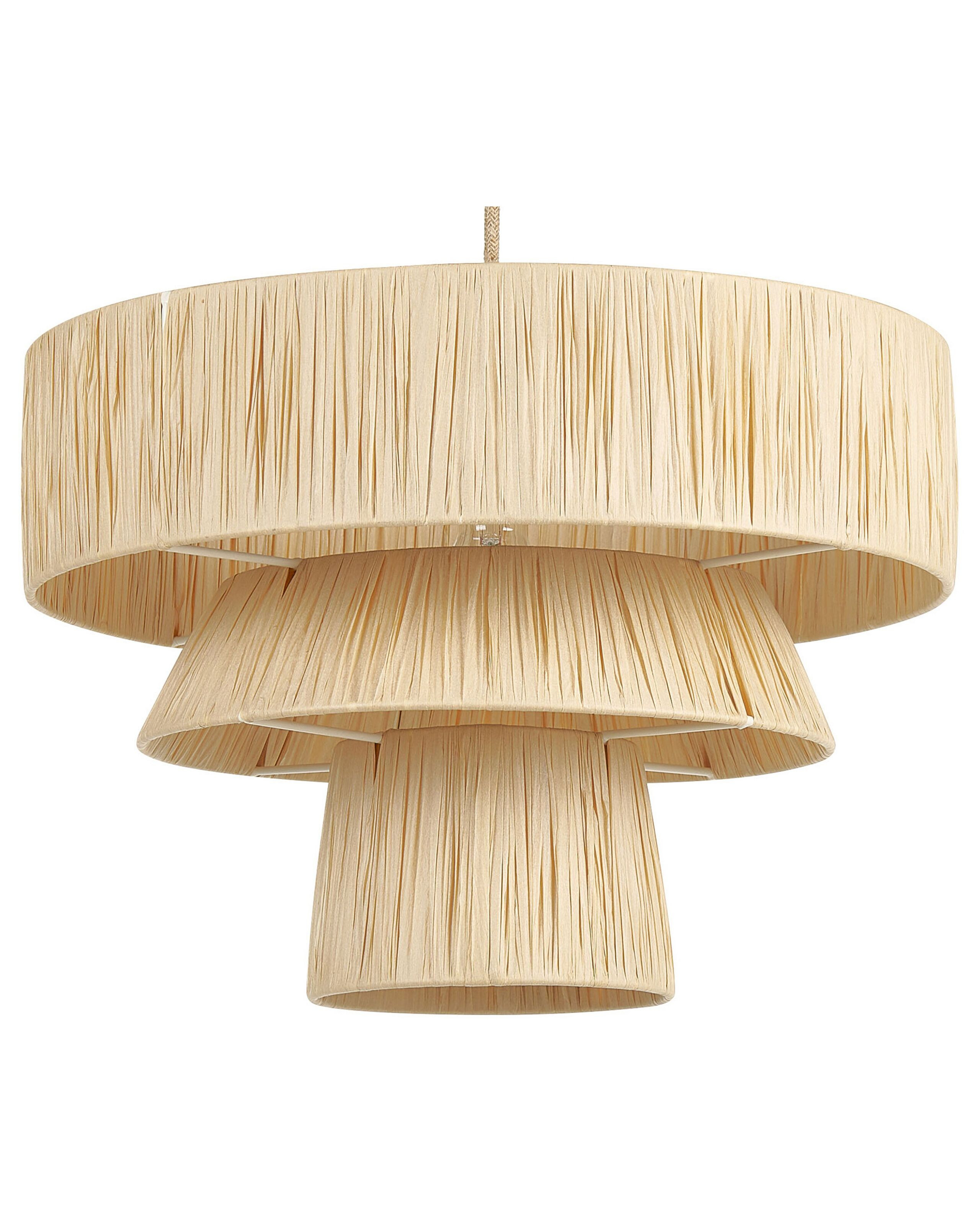 Lampa wisząca papierowy teksturowany klosz