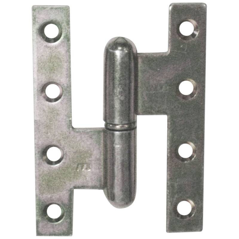 Paumelle droite bichromaté 110 x 80 mm 3 pièces TEKNIBOX