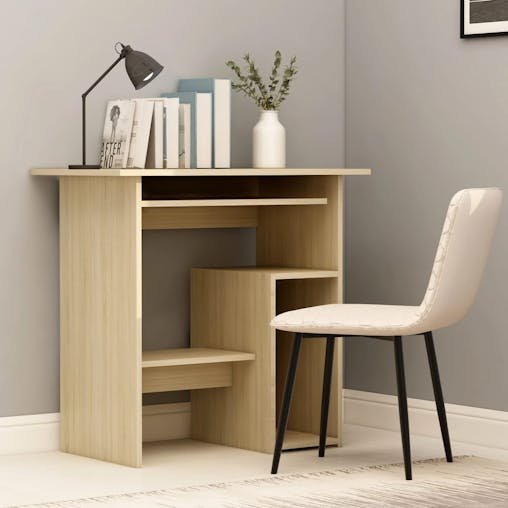 NNEVL Desk Sonoma Oak 80x45x74 cm Chipboard