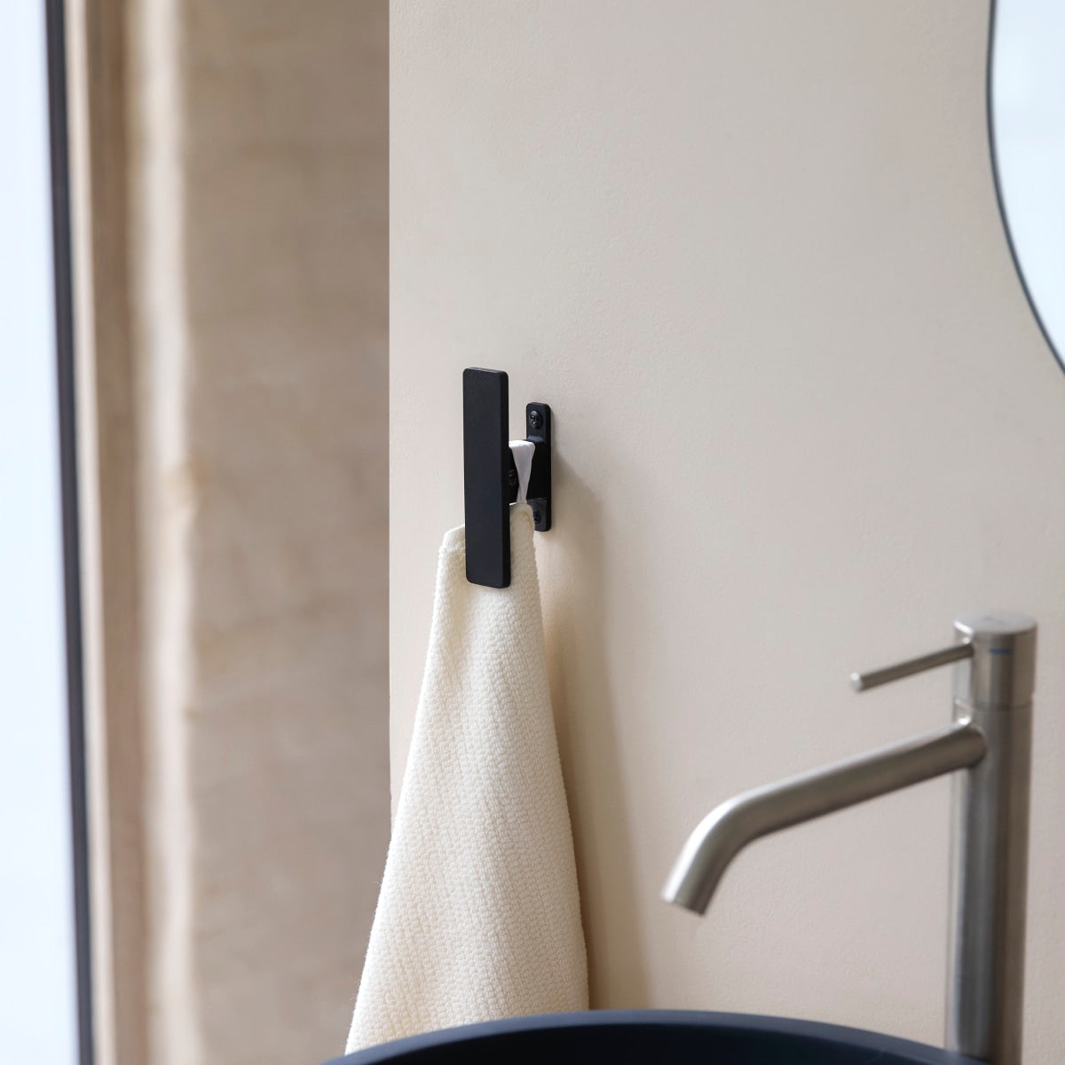 Tikamoon - Metalen wandhaak Tom, zwart